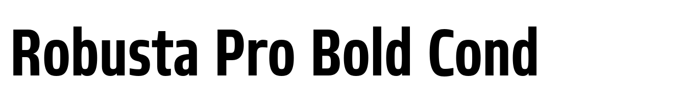 Robusta Pro Bold Cond